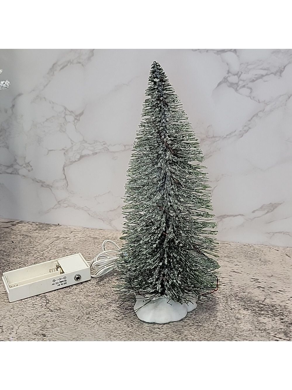 vintage o'well bottle brush lighted christmas tree - Picture 3 of 13
